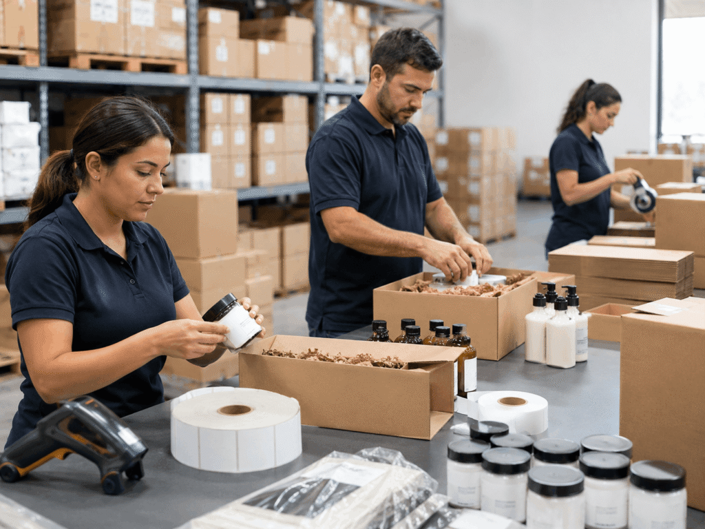 contract packaging/copacking services being performed by trifinity staff
